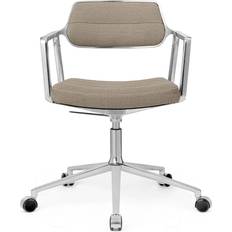 Vipp 453+ Swivel Aluminum/Dark Sand Kontorstol 77.5cm
