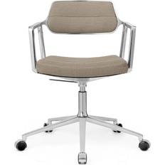 Vipp 453+ Swivel Aluminum/Dark Sand Office Chair 77.5cm