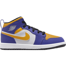 Children's Shoes Nike Jordan 1 Mid "Lakers" Sneakers - Calf Leather/Purple