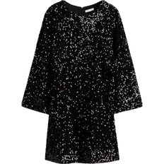 H&M Sequined A-line Dress - Black