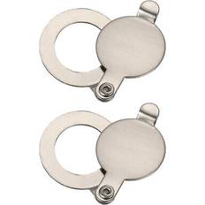 Door Eyes Uxcell 9/16" Peephole Cover Brushed Nickel