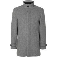 Selected Uomo Cappotti Selected New Reuben Coat - Light Grey Melange