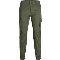 Cargobukser - Grønne Jack & Jones Slim Fit Cargo Trousers - Green/Olive Night