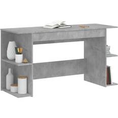 vidaXL 840551 Concrete Gray Writing Desk 50x140cm