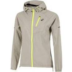 Asics Women's Fujitrail Waterproof Jacket - Oatmeal