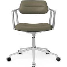 Vipp 453 Swivel+ Aluminum/Bosco Green Office Chair 77.5cm