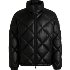 Imitación de Cuero Ropa HUGO BOSS Borin2441 Quilted Jacket - Black