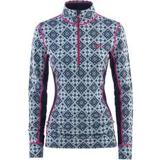 Blumen - Damen Bekleidung Kari Traa Rose Half Zip - Blau