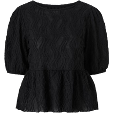 Gina Tricot Tie Top - Black