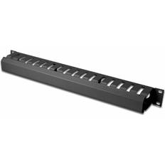 Digitus DN-97617 19 inch Server rack cabinet cable duct 1 U Black (RAL 9005)