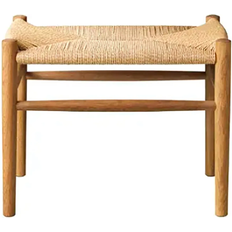 FDB Møbler J83 Oak Smoked Seating Stool 16.1"
