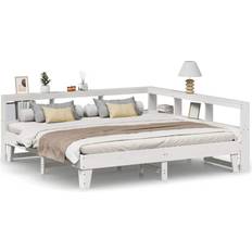 Estructuras de cama vidaXL Bookcase Bed without Mattress 180x200 cm White