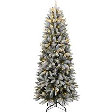 Julgran 240 cm vidaXL 3315767 Green/White Julgran 240cm