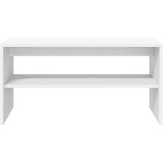 vidaXL 859109 White TV Bench 80x40cm