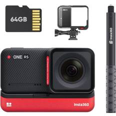 Insta360 ONE R Twin Edition Memory Card Bundle 4K Action Camera & 5.7K 360 Camera with Interchangeable Lenses, Stabilization, IPX8 Waterproof, Touch Screen, AI Editing