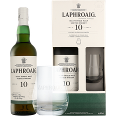 Laphroaig 10 Laphroaig 10 Year Whiskey + Glass 40% 70 cl