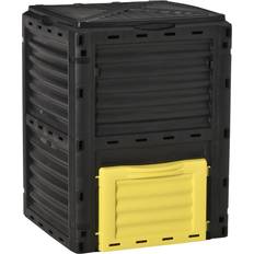 Yellow Compost OutSunny Garden Compost Bin 80 Gallon Large Capacity