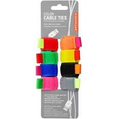 Elartiklar Kikkerland Multi Colour Cable Tie US79 8 pcs