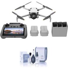 Drones DJI Mini 4 Pro Drone Fly More Combo Plus with High Capacity Batteries, Bundle with Cleaning Kit