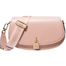 Michael Kors Mila Medium Leather Messenger Bag - Soft Pink