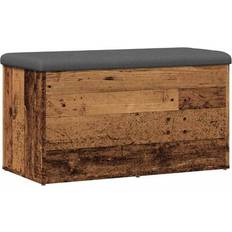 Brown Storage Benches vidaXL 857617 Old Wood Storage Bench 82x45cm