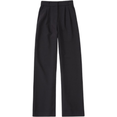 Abercrombie & Fitch Sloane Tailored Wide Leg Pant - Black