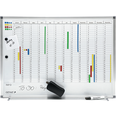 Weiß Präsentationstafeln Genie Anniversary Descriptable Magnetic Board Aluminium Frame 77x56cm