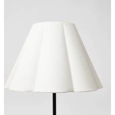McGee Scallop Pleated Lamp White Shade 13"