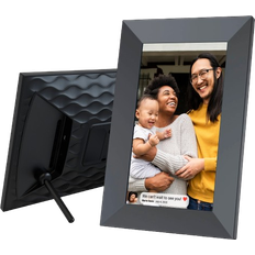 White Digital Photo Frames Onn Wi-Fi Digital Picture Frame 10 Inch