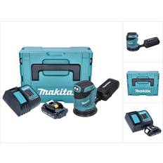 Makita Akku Satunnaislihahiomakoneet Makita DBO 180 SY1J Akku Exzenterschleifer 18 V 125 mm