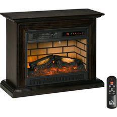 Brown Electric Fireplaces Homcom 820-144V01BN