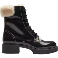 Coach Lace Boots Coach Leighton - Black/Natural