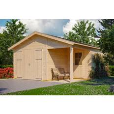 Garagen SKAN HOLZ Skan Holz Varberg 2 Garage 500 x 525 cm (Gebäudefläche )