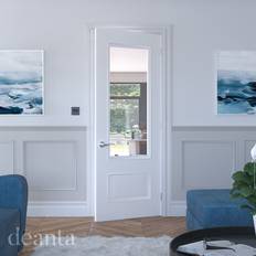 Deanta White Internal Primed Sandringham 1981 x 762 x 35 mm Interior Door (x198.1cm)