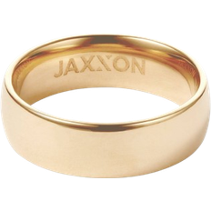 Mens gold wedding rings Jaxxon Traditional Tungsten Ring - Gold
