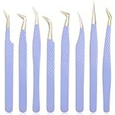 Lila Pincetter Eyelash Tweezers Set