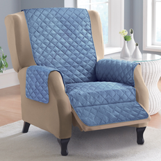 Loose Armchair Covers Collections Etc Reversible Quilted Furniture Recliner Loose Armchair Cover Blue (101.6x)
