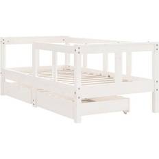 vidaXL Bed Frame with Drawers 29.9x58.1"