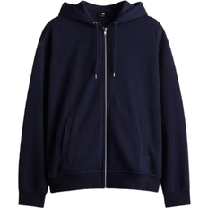 H&M Loose Fit Hooded Jacket - Dark Blue