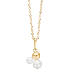Mads Z Moon Pendant - Gold/Pearls