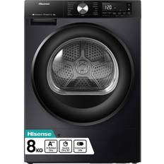 Black condenser tumble dryer Hisense DH3S802BB3 Heat Pump Tumble Dryer Black