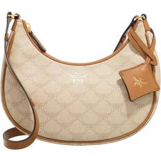 MCM Tasker MCM Uld Stigende Måne Hobo Lauretos Taske - Beige