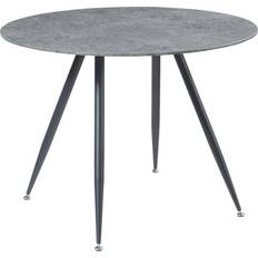 [en.casa] Fitjar Round Concrete Black Spisebord 100cm