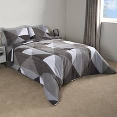 OHS Teddy Geometric Duvet Cover Grey (200x200cm)