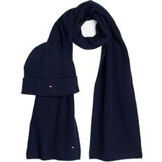 Herren - Kaschmir Kopfbedeckungen Tommy Hilfiger Set Flag Pima Scarf - Space Blue