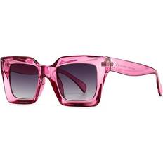Hpirme Retro Square Sunglasses Polarized Purple/Gray
