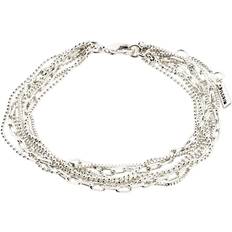 Pilgrim Lily Chain Bracelet - Silver