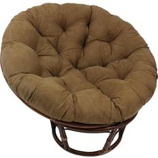 Papasan chair Blazing Needles Microsuede Papasan Chair Cushions Brown (132.1x132.1cm)