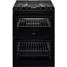 AEG Gas Cookers AEG CGX6130ACB 60cm Gas Cooker Black