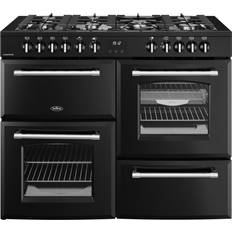 Belling farmhouse range cooker Belling Farmhouse 110DF Dual Fuel Range Cooker Black, Silver, Grey